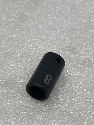 8mm SK Hand Tools 1/4" Drive, 6 Point, Metric Impact Socket, USA Made, 31048 - Image 1 of 4