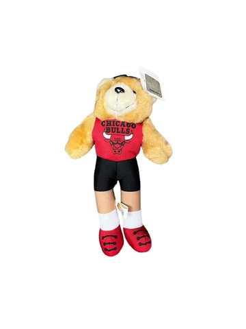 Vintage 1996 NBA Chicago Bulls Basketball 8" Stuffed Plush Bear NEW w/ Tags Cover