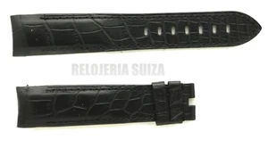 NEW OEM Graham Black Leather Watch Band 22 mm x 20 mm Authentic - Picture 1 of 2