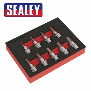 Sealey AK6240 Premier 9pc 3/8" Drive Hex Key Socket Bit Set 4-12mm Allen EVA - Picture 1 of 2