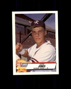 1993 Fleer CHIPPER JONES PRO CARDS #AAA-1 RICHMOND BRAVES RC (G) - Picture 1 of 2
