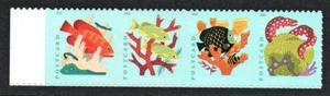 USA 2019 - Coral Reefs - s/a strip - Scott # 5363-5366; MiNr. 5578 BA - 5581 BA - Picture 1 of 4