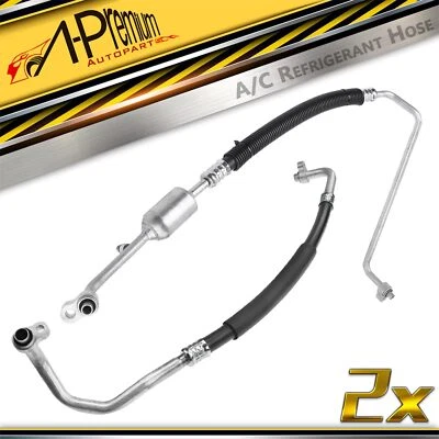 Línea de succión y descarga de aire acondicionado 2 piezas para Chevrolet Silverado 1500 GMC Sierra 1500 Foto 1 de 4