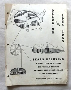SELTENE SEARS ROEBUCK CO. CHICAGO EINZELHANDELSGESCHÄFT DELUXING FÜR 1954-55 ERINNERUNGSSTÜCKE - Bild 1 von 4