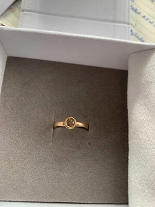 Ehinger Schwarz Diamond Solo Ring, Rotgold, Größe 17,5 - Bild 1 von 4