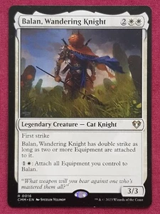 Magic The Gathering COMMANDER MASTERS CMM BALAN WANDERING KNIGHT white card MTG - Picture 1 of 2