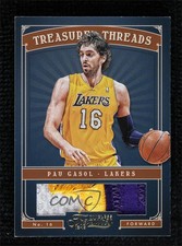 2012-13 Panini Timeless Treasures Treasured Threads Prime /10 Pau Gasol #28 HOF