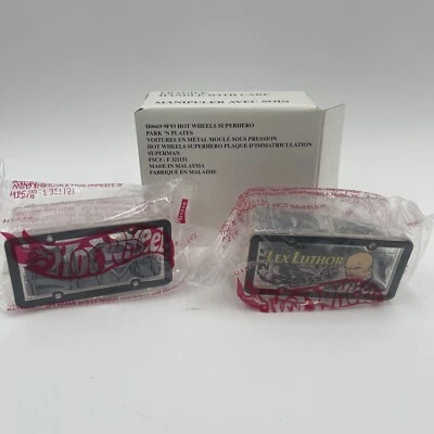 RARO NUEVO EN CAJA DE COLECCIÓN HOT WHEELS SUPERHÉROE PARQUE N PLACAS SUPERMAN LEX LUTHOR Foto 1 de 4
