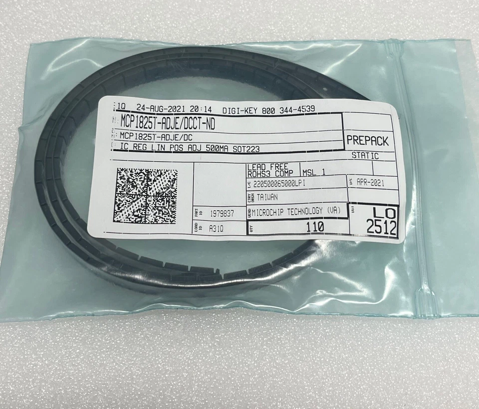 MCP1825T-ADJE/DC Microchip Technology Linear Voltage Regulator - 110 pcs NEW - Image 1 of 1