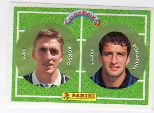 Figur FUSSBALL MURMELN 97 PANINI NEU Nummer 18 BOKSIC - BONACINA - Bild 1 von 1