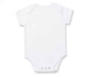 Einfach weiß Baby wächst schlicht weich 100 % Baumwolle schlicht Babyweste UK Lager schneller Versand - Bild 1 von 6