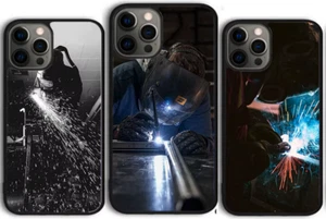 Welder Welding Hot Metal Worker Coque Cover Case For Iphone 16 Pro Max 15 14 13 - Photo 1 sur 7