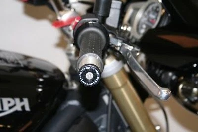R&G Racing Black Bar End Sliders For 1983 Triumph Daytona 600 - Image 1 of 3