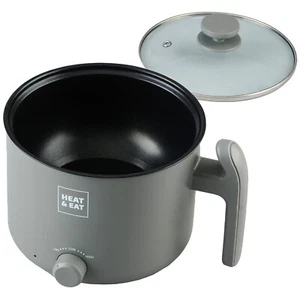 Cocina de ramen Heat & Eat de 1,5 L perfecta para ramen, sopa, pasta, verduras - gris - Imagen 1 de 6