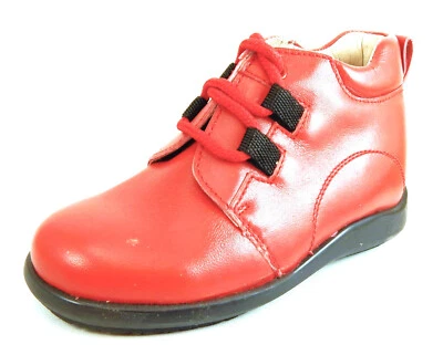 DE OSU-FARO - España - Botas informales de cuero rojo para niñas - Europeas -Zapatos talla 8 Foto 1 de 4