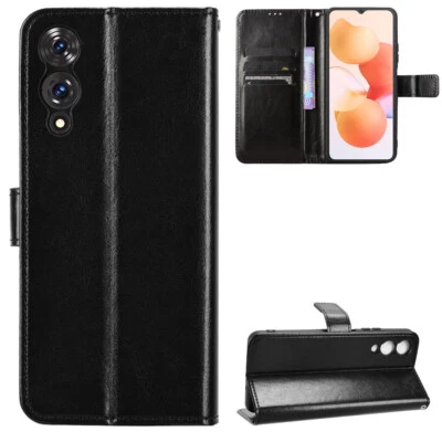For Cubot A10, Classic Cover Flip Leather Wallet Stand Card Slots Soft TPU Case - Image 1 of 4