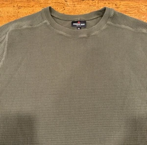 American Giant grün Waffel Strick Thermo Langarm Pullover SweatShirt Herren 2XL - Bild 1 von 9