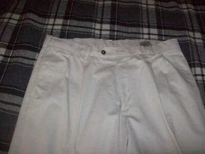 SAVANE Motion 100% Cotton Pleated Dress Pants Slacks-36 W 29 L - Picture 1 of 6
