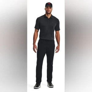 Polo uomo Under Armour Playoff 3.0 a righe, nero/grigio, piccola, nuova con etichetta - Foto 1 di 15