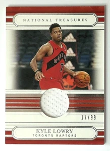 2020-21 Panini National Treasures /99 #JT-KYL KYLE LOWRY RAPTORS GAME WORN - Picture 1 of 3