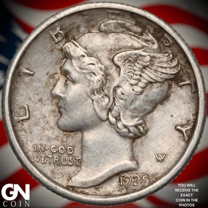 1925 S Mercury Dime A8998 - Picture 1 of 2
