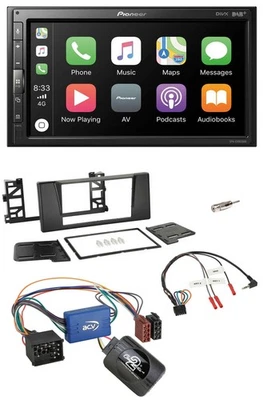 Pioneer USB Lenkrad DAB 2DIN Bluetooth Autoradio für BMW 5er E39 96-04 Aktivsyst - Bild 1 von 4