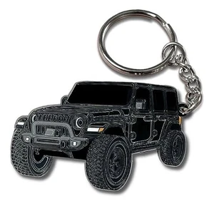 Jeep Wrangler Schlüsselanhänger - offiziell lizenziert Jeep Rubicon Zubehör JL schwarz - Bild 1 von 7