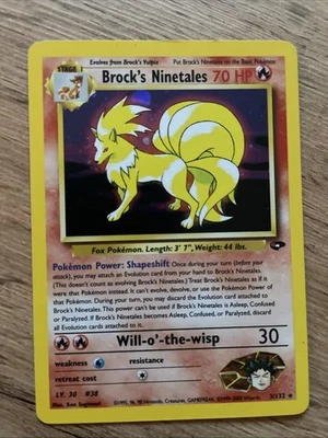 Pokémon TCG Brock's Ninetales Gym Challenge Holo Card 3/132 - Image 1 of 2