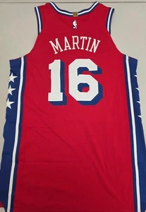 76ers CALEB MARTIN Game Used 1-10-25 vs Pelicans Basketball Jersey RED 48 - Picture 1 of 4