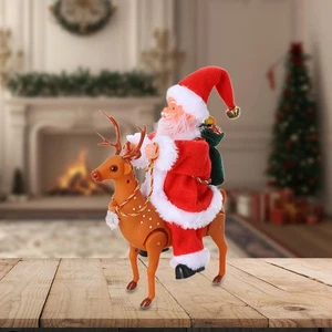 Elektrischer Weihnachtsmann mit Rentierschlitten, Spielzeug, - Picture 1 of 5