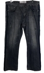 Artful Dodger Vintage Baggy Jeans Mens 40X33 Black Loose Skater Y2K Goth Hip Hop - Picture 1 of 13
