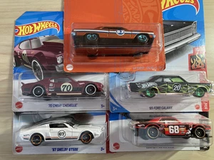 Hot wheels bundle new x 5 Classic NASCAR style American muscle cars Ford Chevy - Picture 1 of 15