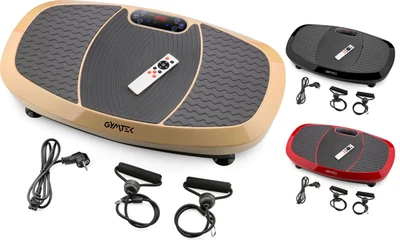 Gymtek® Vibrationsplatte 3D, 5 Programme, 3 Stufen, 2 Expanderbänder, Bluetooth - Bild 1 von 4