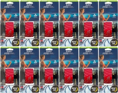 Nite Ize SlapLit Rechargeable LED Slap Wrap - Red/Red LED (12-Pack) - Image 1 of 4