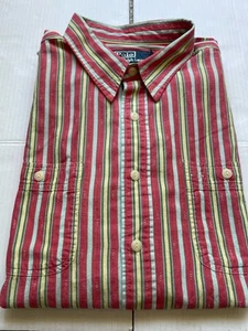 POLO RALPH LAUREN Shirt Mens XXL Aztec Southwestern Striped Button Up Cotton Red - Picture 1 of 9