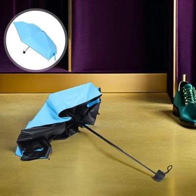  Paraguas de viaje: sombrilla plegable compacta plana pequeña - a prueba de viento viaje fuerte Foto 1 de 4