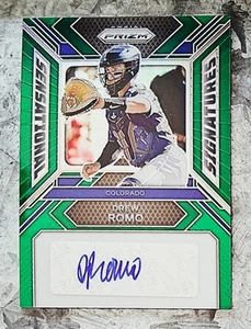 Drew Romo #SS-DR - 2024 Panini Prizm - Sensational Signatures - Green Pulsar - Imagen 1 de 2