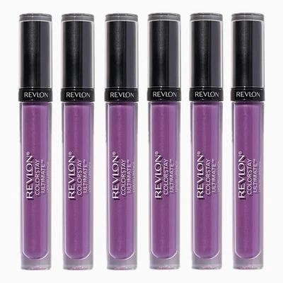 Lápiz labial líquido Revlon ColorStay Ultimate, 080 violeta vigoroso, paquete de 6 Foto 1 de 3
