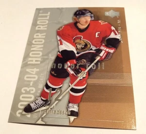 03 04 Upper Deck DANIEL ALFREDSSON Honor Roll hockey card #58 Ottawa Senators - Bild 1 von 3