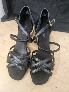 Capezio Black Strappy Shoes. Size 8 (38) Good Condition  - Picture 1 of 7