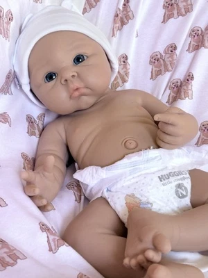 Full Silicone Reborn Baby Boy 19”Infant Soft 7 lbs Newborn Doll Floppy Lifelike - Image 1 of 4