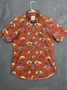 RSVLTS Herren Shirt Gr. M Parks And Recreation Ron Swanson Lil Sebastian Kunuflex - Bild 1 von 7