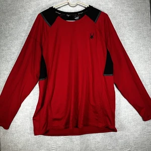 Spyder Men's Active Long Sleeve Tee T-Shirt ProWeb Red Size XLarge XL - Picture 1 of 6