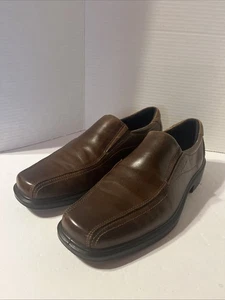 Zapatos Mocasines Ecco Para Hombre Cuero Marrón Talla 44 - Imagen 1 de 7