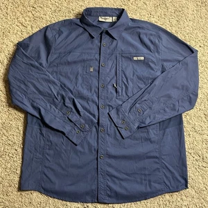 Rugged Element blau Angeln Knopfleiste Hemd Herren Größe XL Extra Large sportlich - Bild 1 von 8