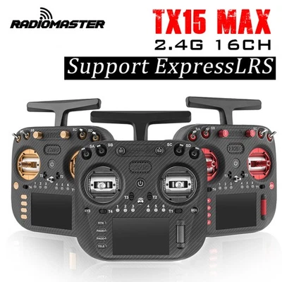 RadioMaster TX15 MAX Sender Funkfernbedienung AG02 Hall 16CH 2,4GHz ExpressLRS - Bild 1 von 4