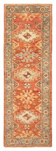 Vintage Hand-knotted Runner Rug 2'6" x 7'10" Traditional Wool Carpet - Picture 1 of 9