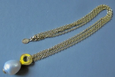 IPPOLITA ВИНТАЖНЫЙ 18K ЖЕЛТОЕ ЗОЛОТО БАРОККО ЖЕМЧУЖНОЕ ОЖЕРЕЛЬЕ - Изображение 1 из 4