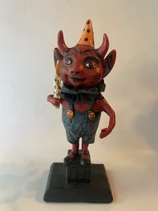 Devil Boy Figure Halloween Decor 9.25” Victorian Trading Co Bethany Lowe? - Picture 1 of 13