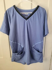Gray's Anatomy by Barco Light Blue Womens Scrub Top Size XL Extra Large - Picture 1 of 3